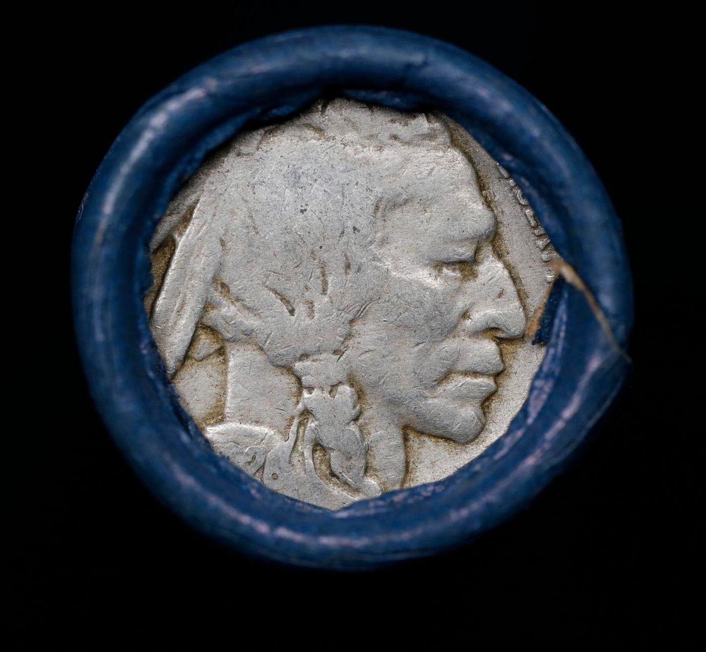 Buffalo Nickel Shotgun Roll in Old Bank Style 'Bell Telephone' Wrapper 1926 & d Mint Ends