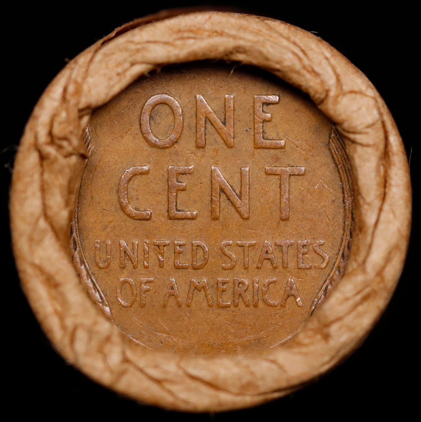 Lincoln Wheat Cent 1c Mixed Roll Orig Brandt McDonalds Wrapper, 1919-s end, Wheat other end