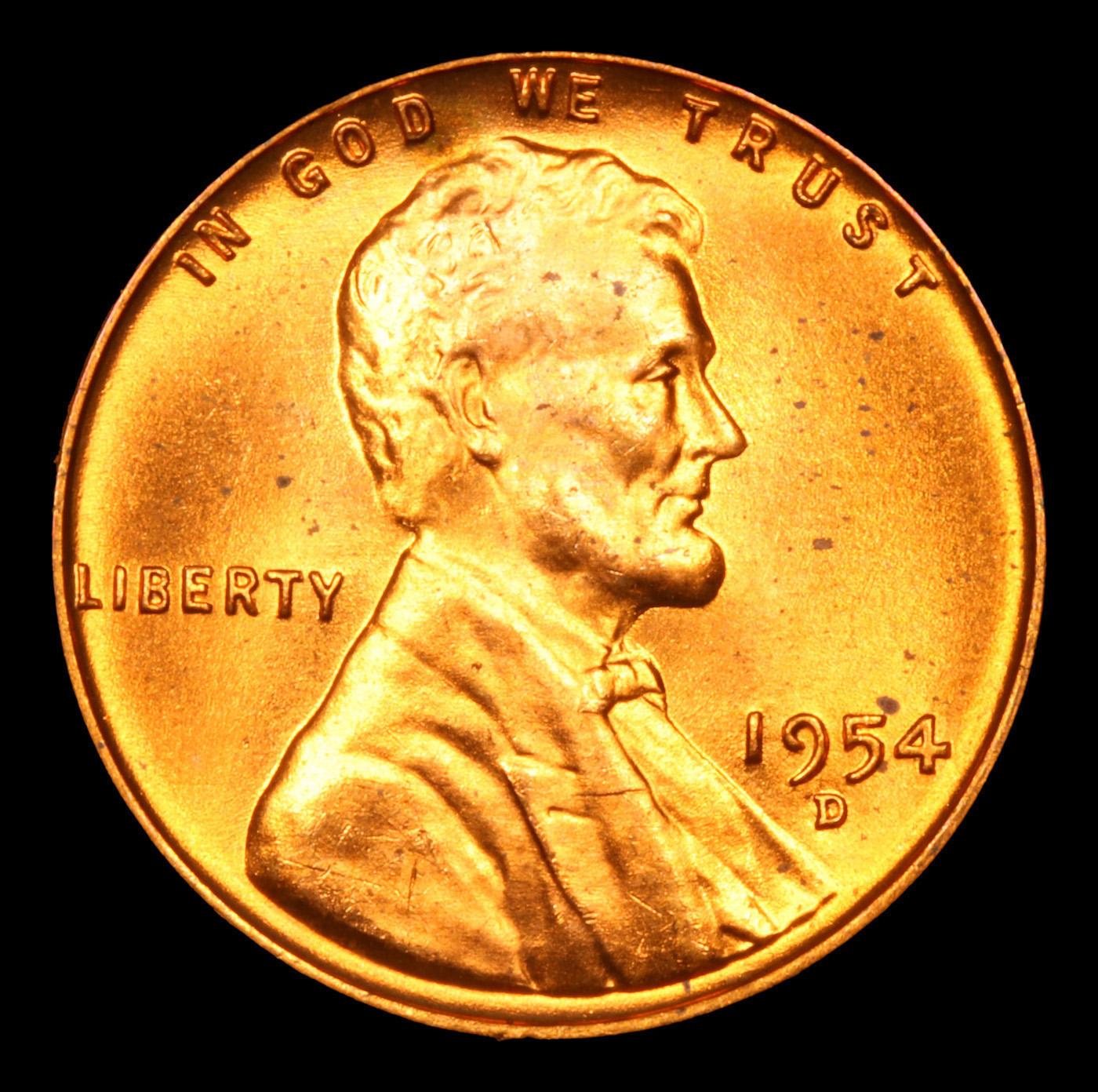 1954-d Lincoln Cent 1c Grades GEM++ RD