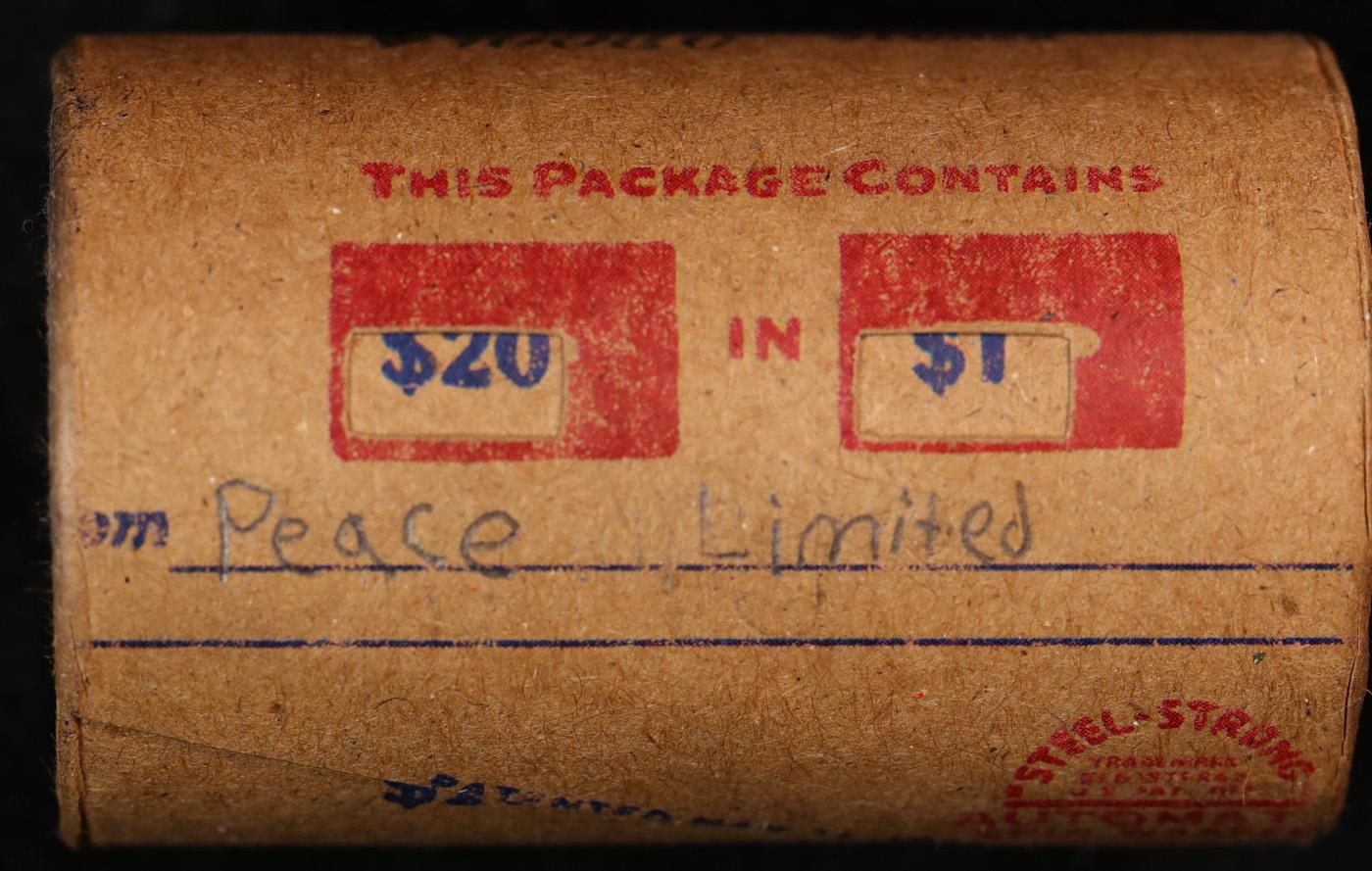 *Uncovered Hoard* - Covered End Roll - Marked "Peace Limited" - Weight shows x20 Coins (FC)