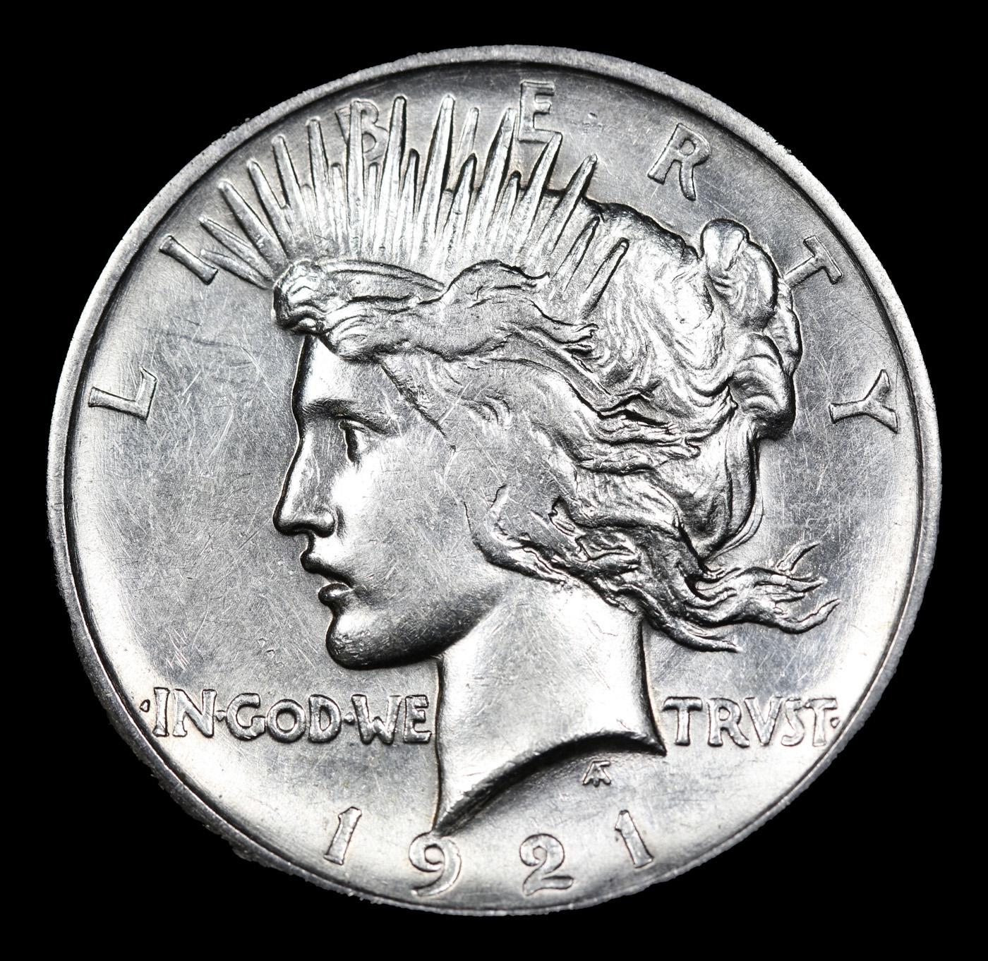 ***Auction Highlight*** 1921-p Peace Dollar 1 Graded Select Unc By USCG (fc)