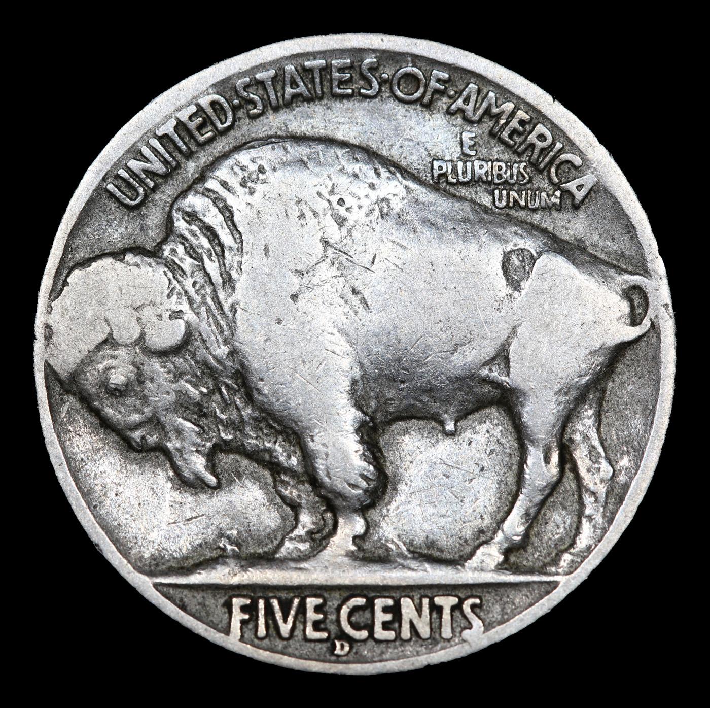 1916-d Buffalo Nickel 5c Grades f, fine