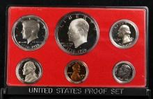 1977 United States Mint Proof Set 6 Coins - No Outer Box