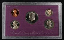 1989 United States Mint Proof Set 5 coins - No Outer Box