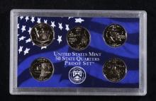 2002 United States Mint Proof Quarters 5 pc set No Outer Box