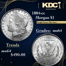 1884-cc Morgan Dollar $1 Grades Choice Unc