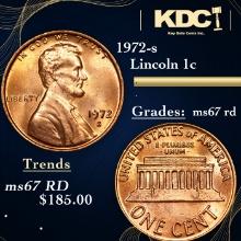 1972-s Lincoln Cent 1c Grades GEM++ Unc RD