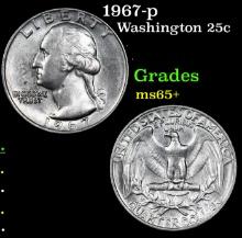 1967-p Washington Quarter 25c Grades GEM+ Unc