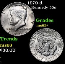 1979-d Kennedy Half Dollar 50c Grades GEM+ Unc