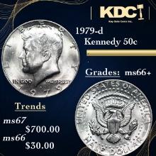 1979-d Kennedy Half Dollar 50c Grades GEM++ Unc