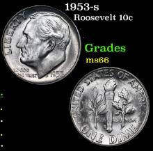 1953-s Roosevelt Dime 10c Grades GEM+ Unc