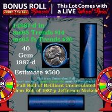 INSANITY The CRAZY Nickel Wheel 1000s won so far, WIN this 1989-d BU  roll get 1-10 FREE