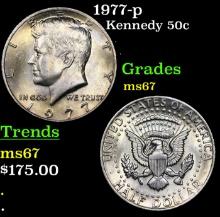 1977-p Kennedy Half Dollar 50c Grades GEM++ Unc