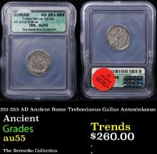 251-253 AD Ancient Rome Trebonianus Gallus Antoninianus Graded au55 By ICG