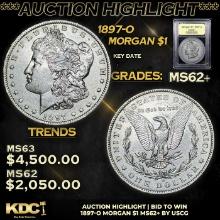 ***Auction Highlight*** 1897-o Morgan Dollar $1 Graded Select Unc BY USCG (fc)