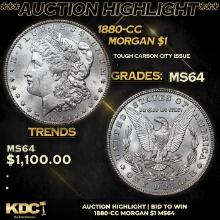 ***Auction Highlight*** 1880-cc Morgan Dollar 1 Grades Choice Unc (fc)