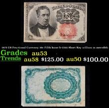 1875 US Fractional Currency 10c Fifth Issue fr-1266 Short Key Robert Walker Secretary of the Treasur