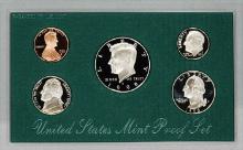 1998 United States Mint Proof Set 5 coins No Outer Box