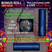 INSANITY The CRAZY Nickel Wheel 1000s won so far, WIN this 1989-d BU  roll get 1-10 FREE