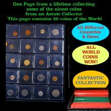 20 Great Coins of the World, hand selected, many trend high, every lot guaranteed to contain Silver.