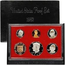 1982 United States Mint Proof Set 5 coins