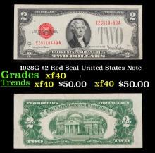 1928G $2 Red Seal United States Note Grades xf