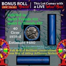 INSANITY The CRAZY Nickel Wheel 1000s won so far, WIN this 1979-d BU  roll get 1-10 FREE