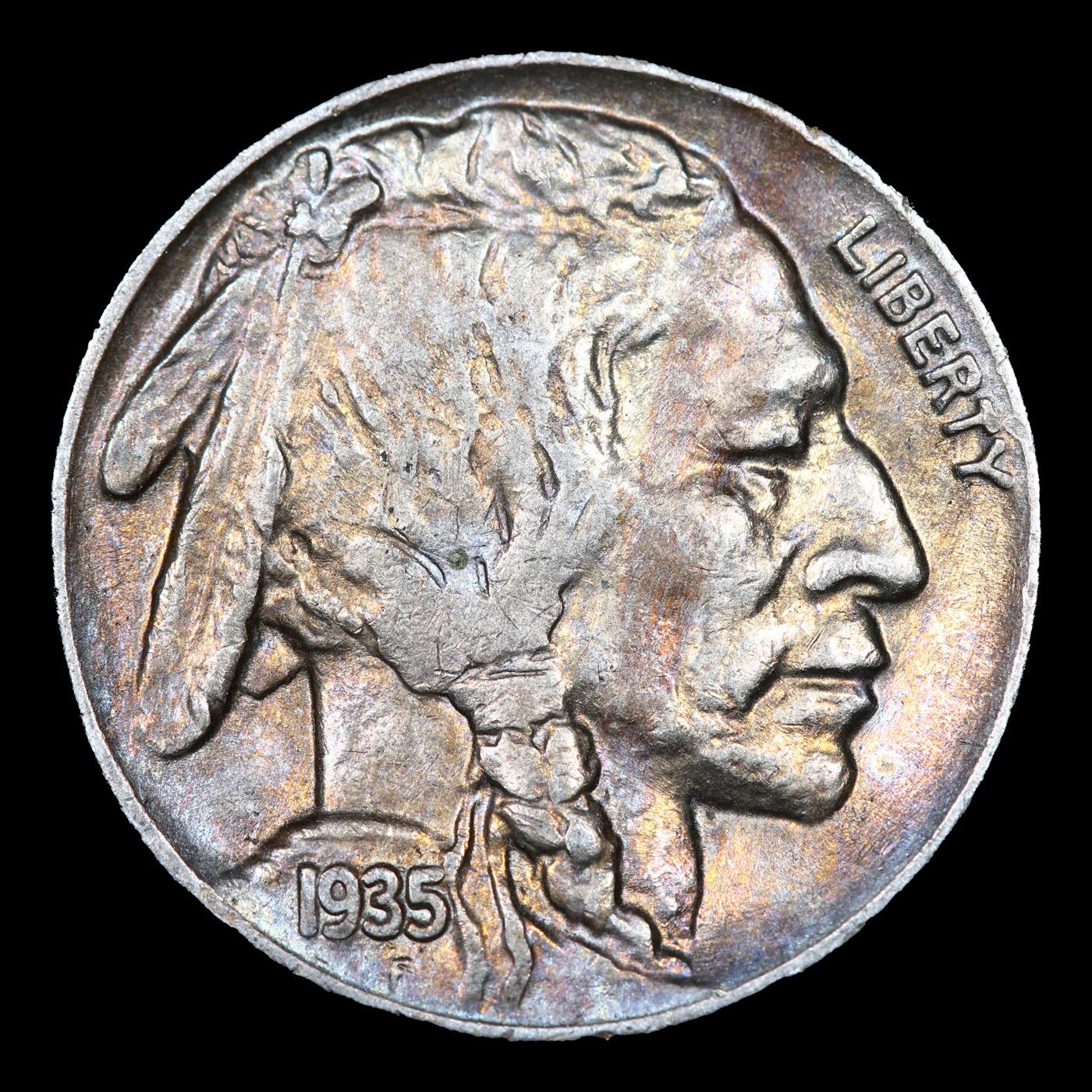 1935-p Buffalo Nickel 5c Grades Select Unc