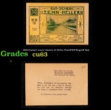 1920 Etsdorf, Lower Austria 10 Heller Post-WWI Notgeld Note Grades Select CU