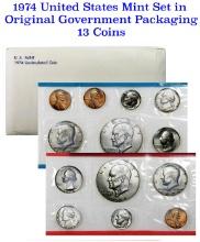 1973 U.S. Mint Set in Original Government Packaging  13 coins
