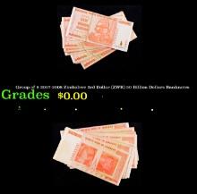 Group of 8 2007-2008 Zimbabwe 3rd Dollar (ZWR) 50 Billion Dollars Banknotes Grades