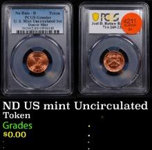PCGS ND US mint Uncirculated Set Denver Mint Token Graded By PCGS