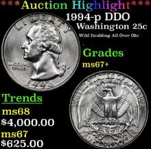 ***Auction Highlight*** 1994-p Washington Quarter DDO 25c Graded ms67+ BY SEGS (fc)