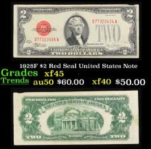 1928F $2 Red Seal United States Note Grades xf+