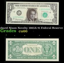 Richard Nixon Novelty 1963A $1 Federal Reserve Note $1 Green Seal Federal Reserve Note Grades Gem+ C