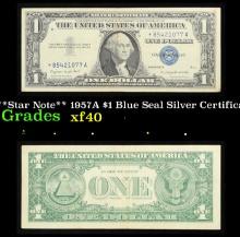 **Star Note** 1957A $1 Blue Seal Silver Certificate Grades xf
