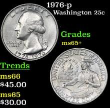 1976-p Washington Quarter 25c Grades GEM+ Unc