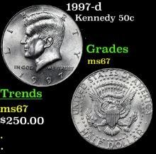 1997-d Kennedy Half Dollar 50c Grades GEM++ Unc