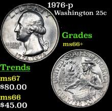 1976-p Washington Quarter 25c Grades GEM++ Unc