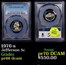 Proof PCGS 1976-s Jefferson Nickel 5c Graded pr69 dcam By PCGS