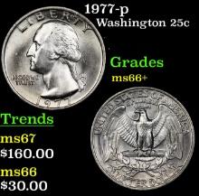 1977-p Washington Quarter 25c Grades GEM++ Unc