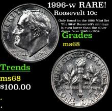 1996-w Roosevelt Dime RARE! 10c Grades GEM+++ Unc