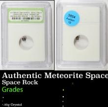 Authentic Meteorite Space Rock Campo Del Cielo Argentina, Discovered 1576 AD Graded By INB