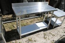 Stainless 18"x48" Table