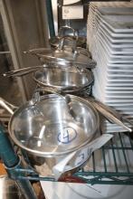 Cuisine Art Induction Ready Stainless Sauce Pans w/ Glass Lids