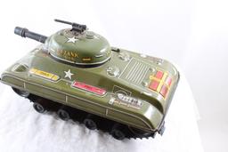 Marx #392 Windup 1950s US Army Tank Works