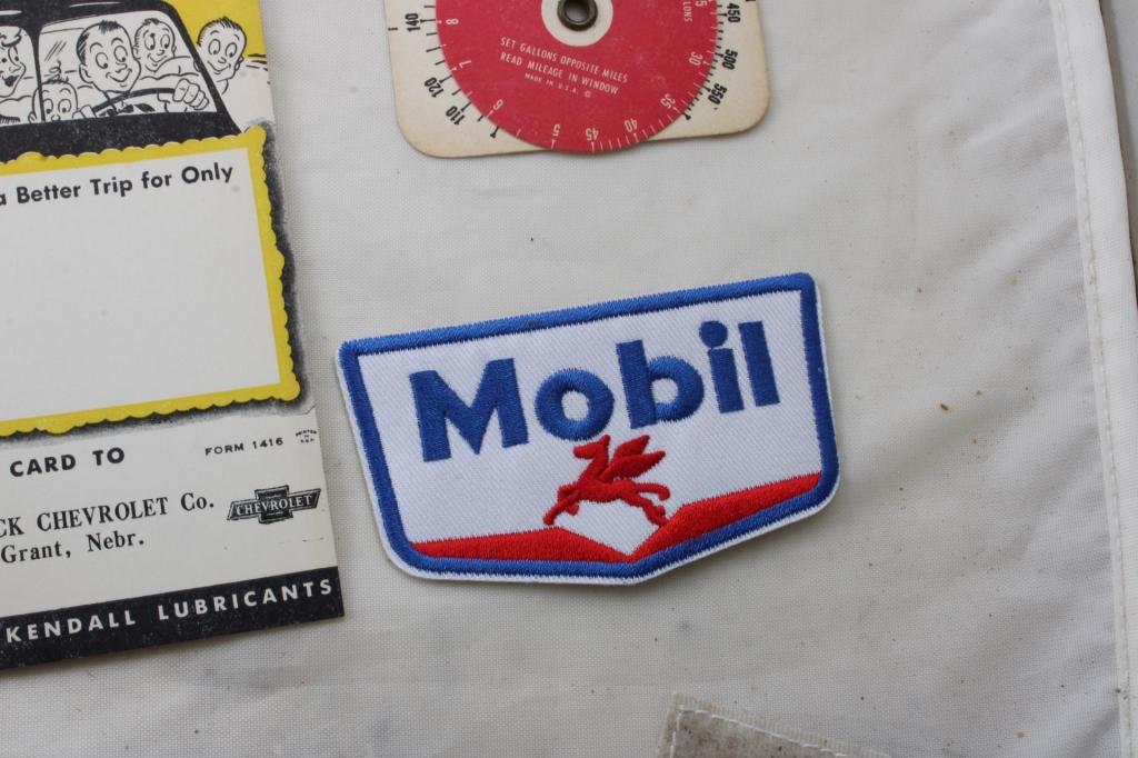 Gas & Oil Vintage Collectibles Mobil Patch, More