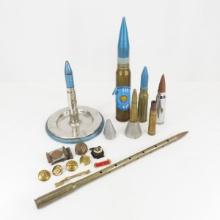 Trench Art Shells and Military Insignia