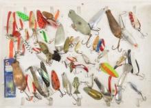Vintage fishing lures and spoons