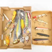 Vintage Muskie fishing lures and spoons